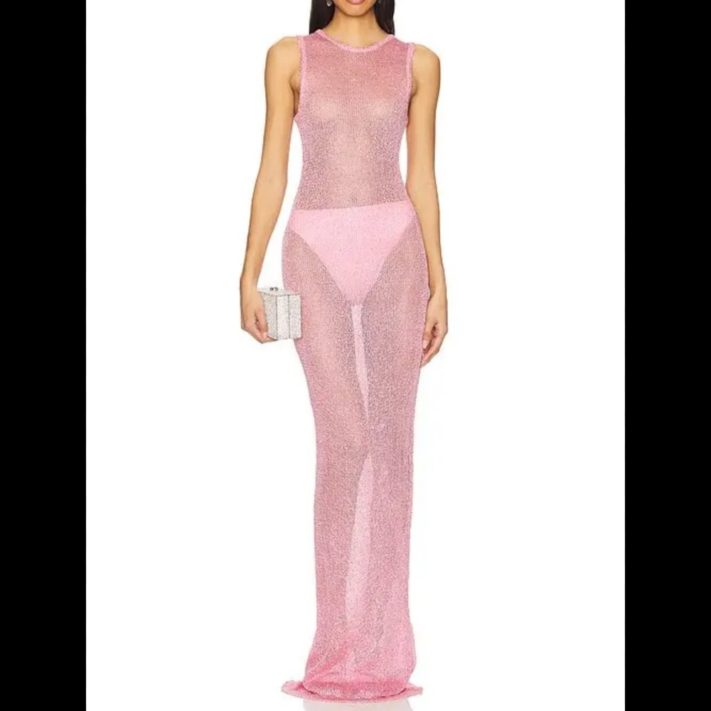 Alix maxi dress in pink